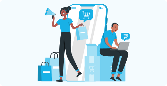 Merchant-focused reporting illustration